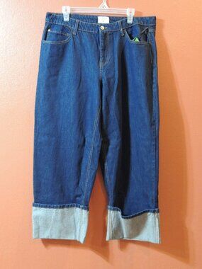 Kate Spade Jeans NEW Woman Size 14 Dark Blue Pockets Travel Vacation Cruise Jean